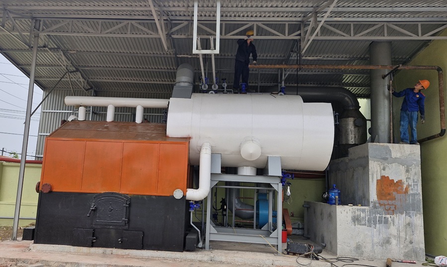 Lò hơi đốt viên nén gỗ
